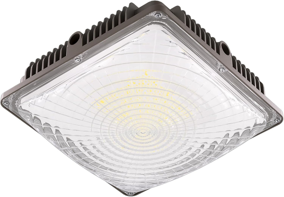 120W LED Canopy Light for Gas Station Light, 18000lm 0-10V Dimmable 5000K LED Canopy Lights, IP65 Waterproof Commercial Canopy Lights for Outdoor Garage Warehouse Shop Carpor UL Listed, 1 Pack