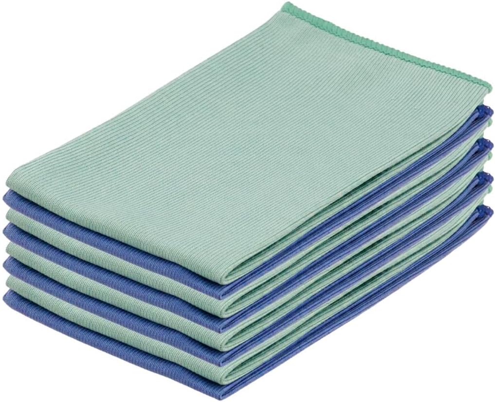 Superio Microfiber Window Cleaning Cloth, Mirror & Glass Miracle Cloth Lint & Streak Free, Washable, Large Eco-Friendly for Cars, Tv Screens, Glasses, Cleans with Plain Water (14x16), 8 Pack