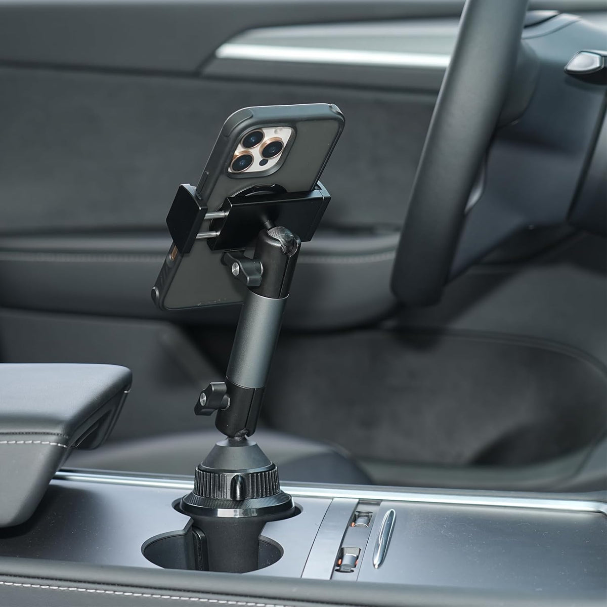 APPS2Car Heavy Duty Aluminum Cup Phone Holder for Car