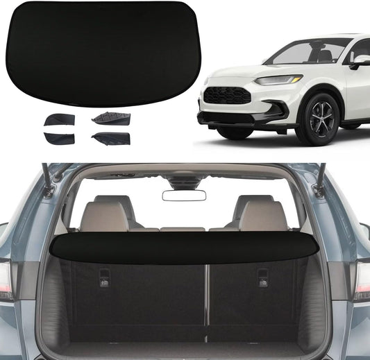 Cargo Cover for 2023 Honda HRV 2024-2026 HR-V Trunk Cover Accessories Rear Trunk Security Cover Shielding Shade, Black