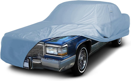 iCarCover Premium Car Cover for 1985-1992 Cadillac Brougham Heavy Duty Waterproof All-Weather Automobiles Custom Fit Indoor Outdoor UV Snow Protection Covers with Straps and Bag