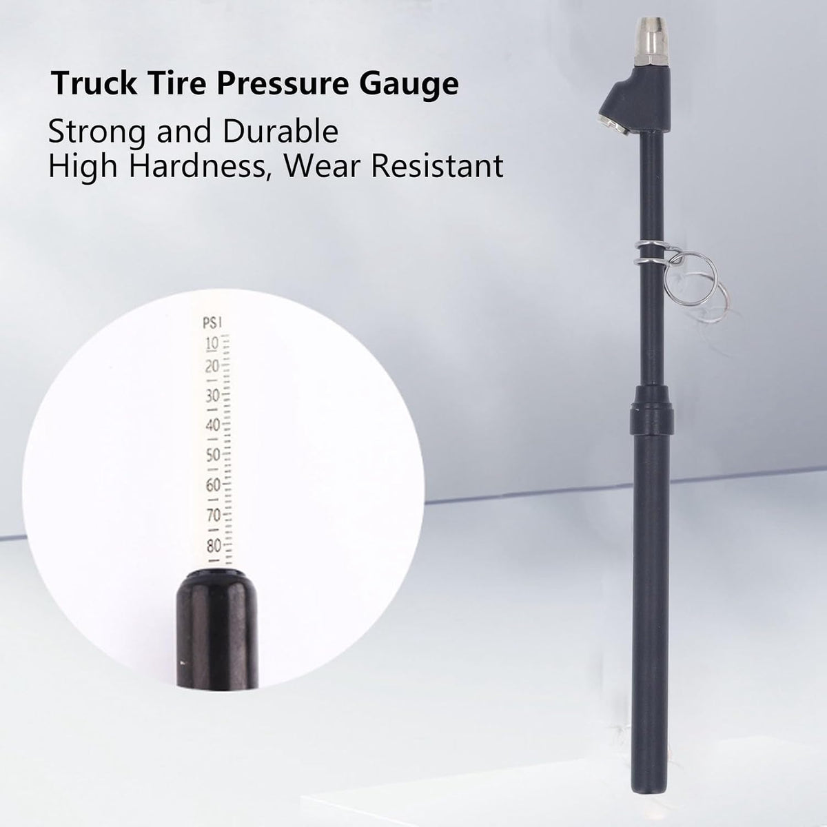 flexman Dual Head Tire Pressure Gauge, Heavy Duty Tire Pressure Gauge Range, Multifunctional Duty Dual Head Air Pressure Gauge for Trucks, Cars, Suvs, Rvs, Atvs