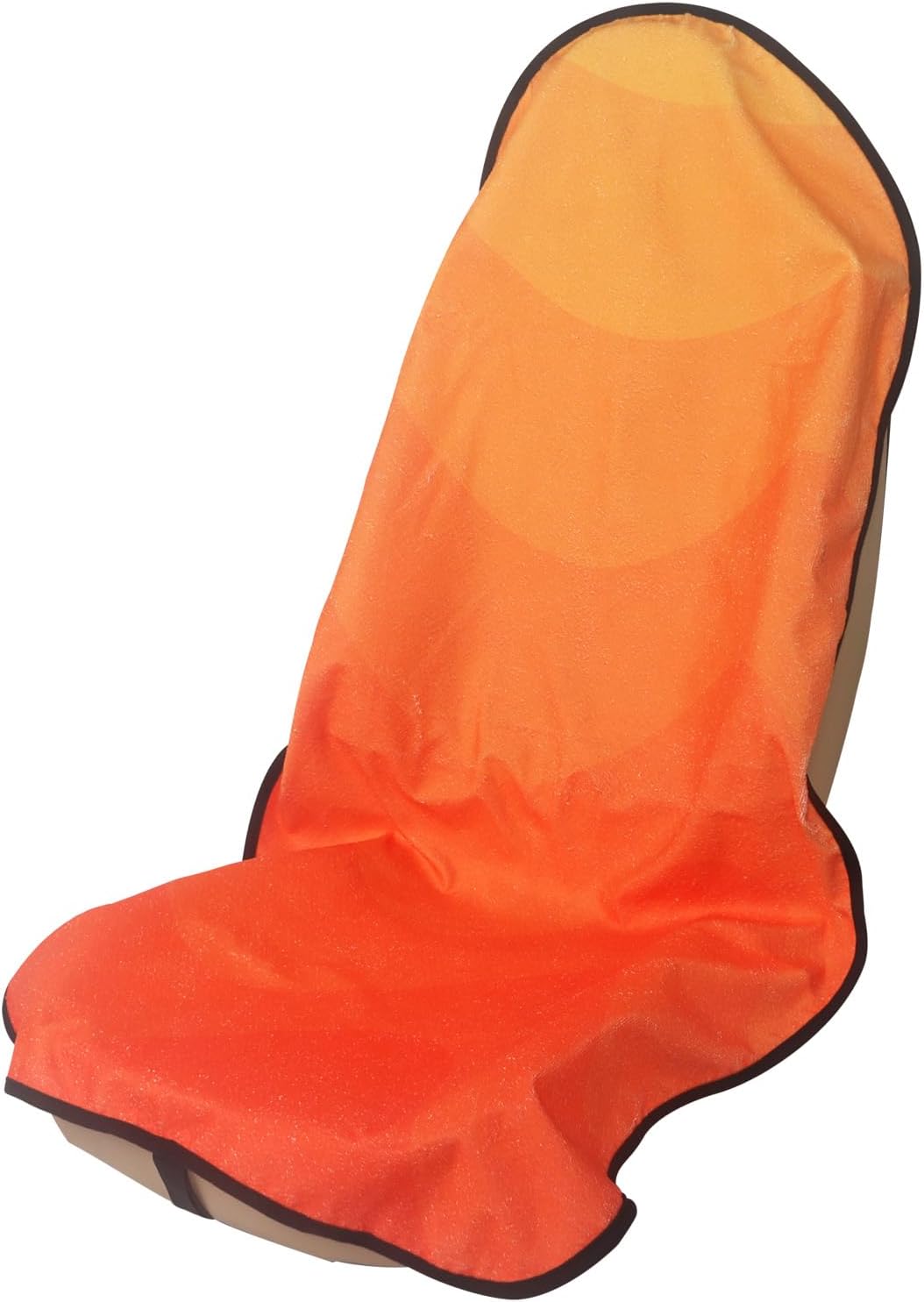 Sweat Towel Car Seat Cover Protector Front Seats for Gym Workout, Running, Swimming, Beach and Hiking, Waterproof Universal Seat Cover for Car, Trucks, Van & SUV (2, Gradient Orange, Front)