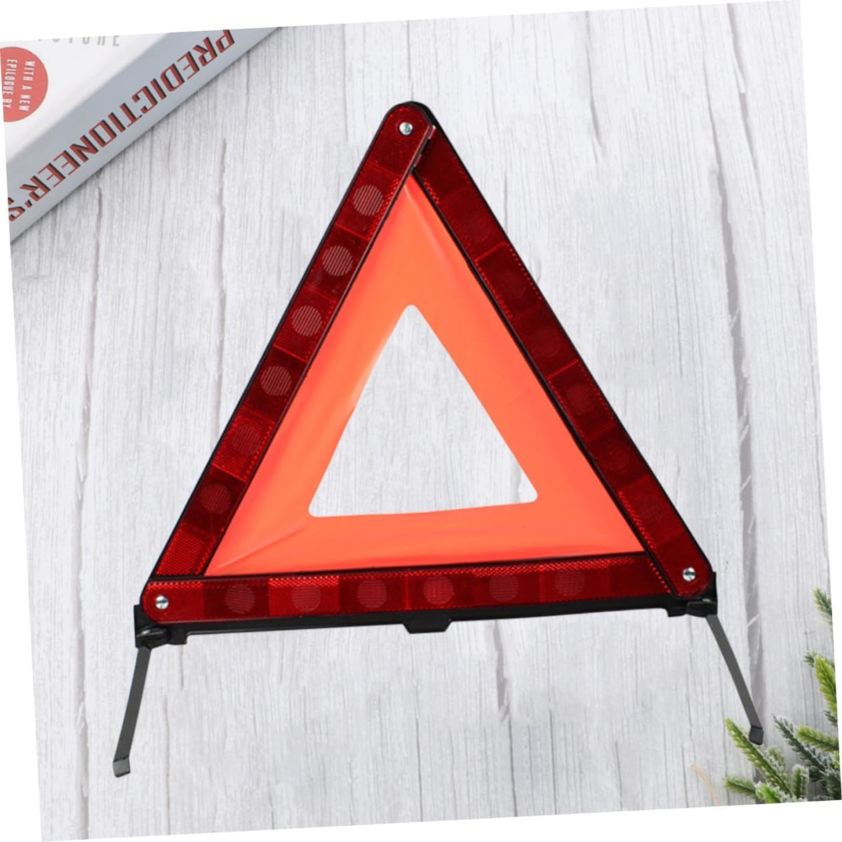 Zerodeko 1pc Warning Triangle Kit Reflective Roadside Warning Sign for Car Safety Portable and Easy Setup for Roadside Emergencies Red