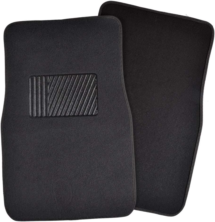 Motor Trend Premium Inter-Lock Backing Carpet Car Floor Mats - Front & Rear, Thick & Durable Auto Protection, Fits Most Cars Truck SUV Coupe Sedan