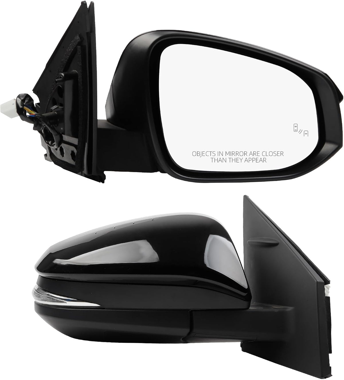 Dasbecan Right Passenger Side Mirror Compatible with Toyota RAV4 2015-2018