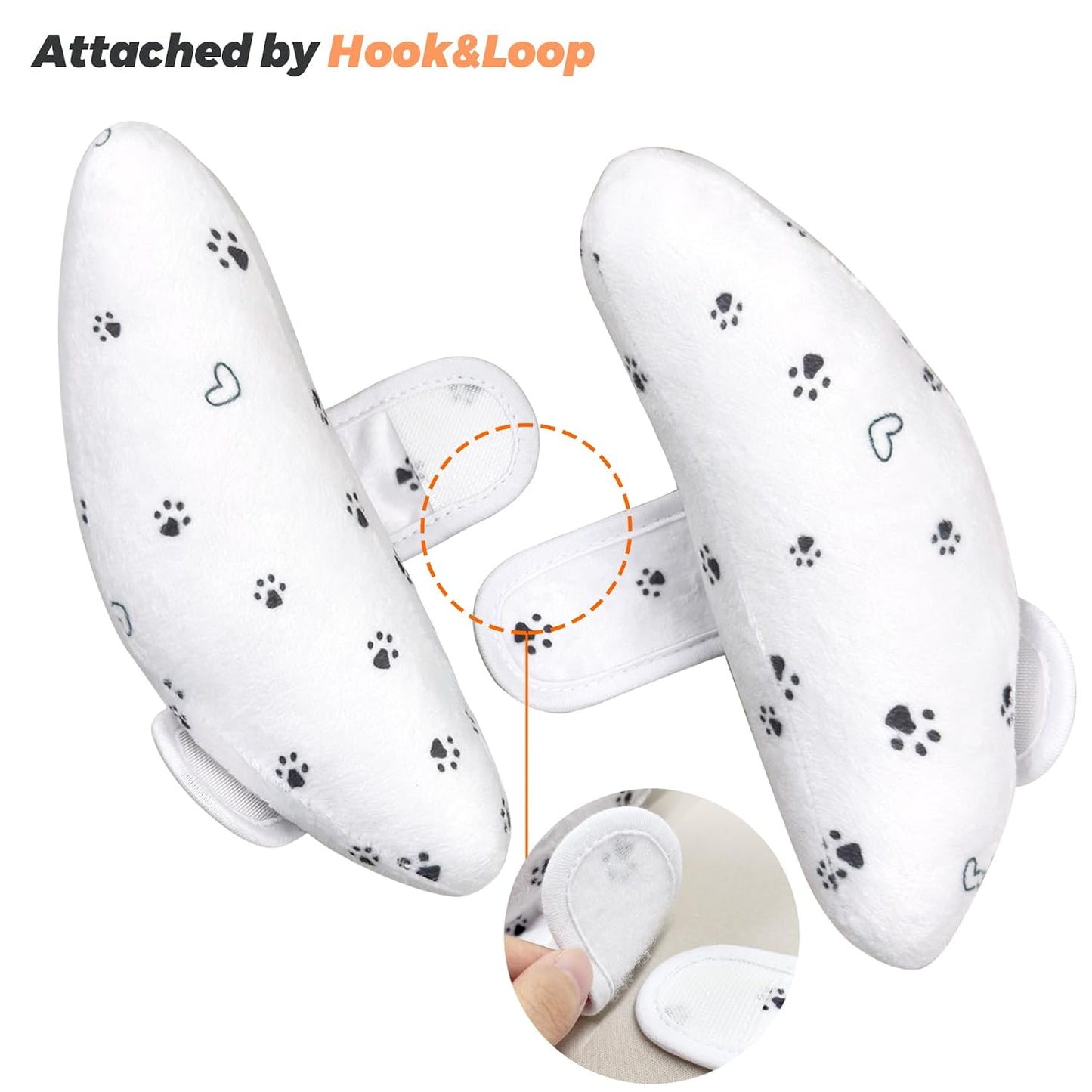 Adjustable Baby Head Neck Support Pillow for Car Seat and Stroller - Soft and Lightweight Cushion for Travel and Daily Use, with Cute Cat Paw Print Pattern Baby Travel