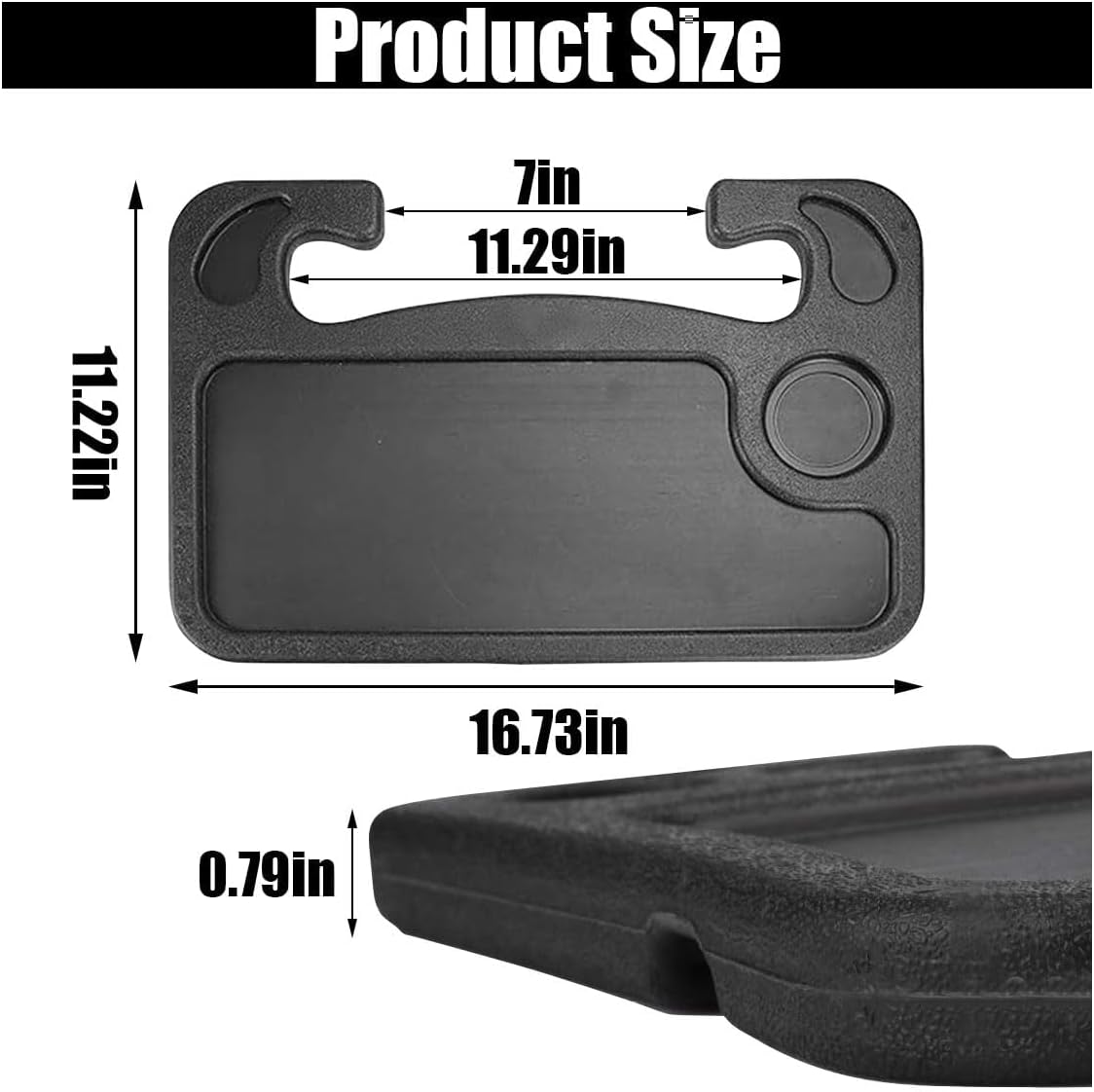 Steering Wheel Tray for Ford Explorer 2020-2025, Portable Auto Laptop Desk Mount Eating Table Driver Food Holder Seat Hook On Accessories