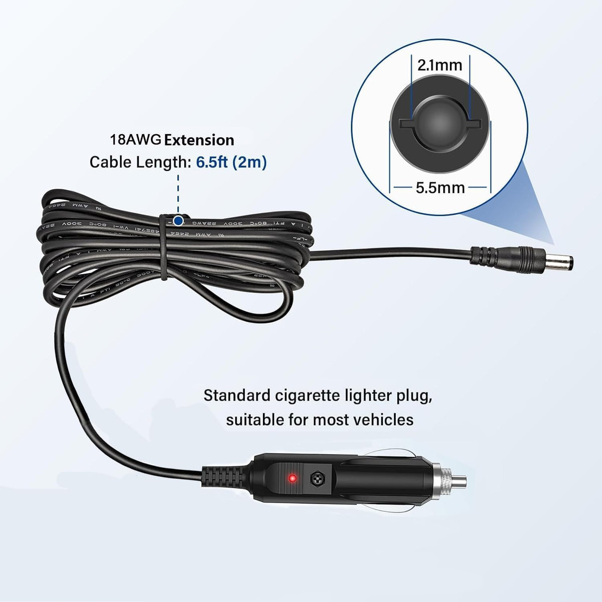 HUZUM 14.5V DC Charger Car Adapter Compatible with Dewalt DXAEPS14 1400 Peak Amp 1400Amp DXAEPS14CA 12V Portable Power Station Jump Starter Air Compressor DXAEP514 15V Auto Supply Cord Battery Charger