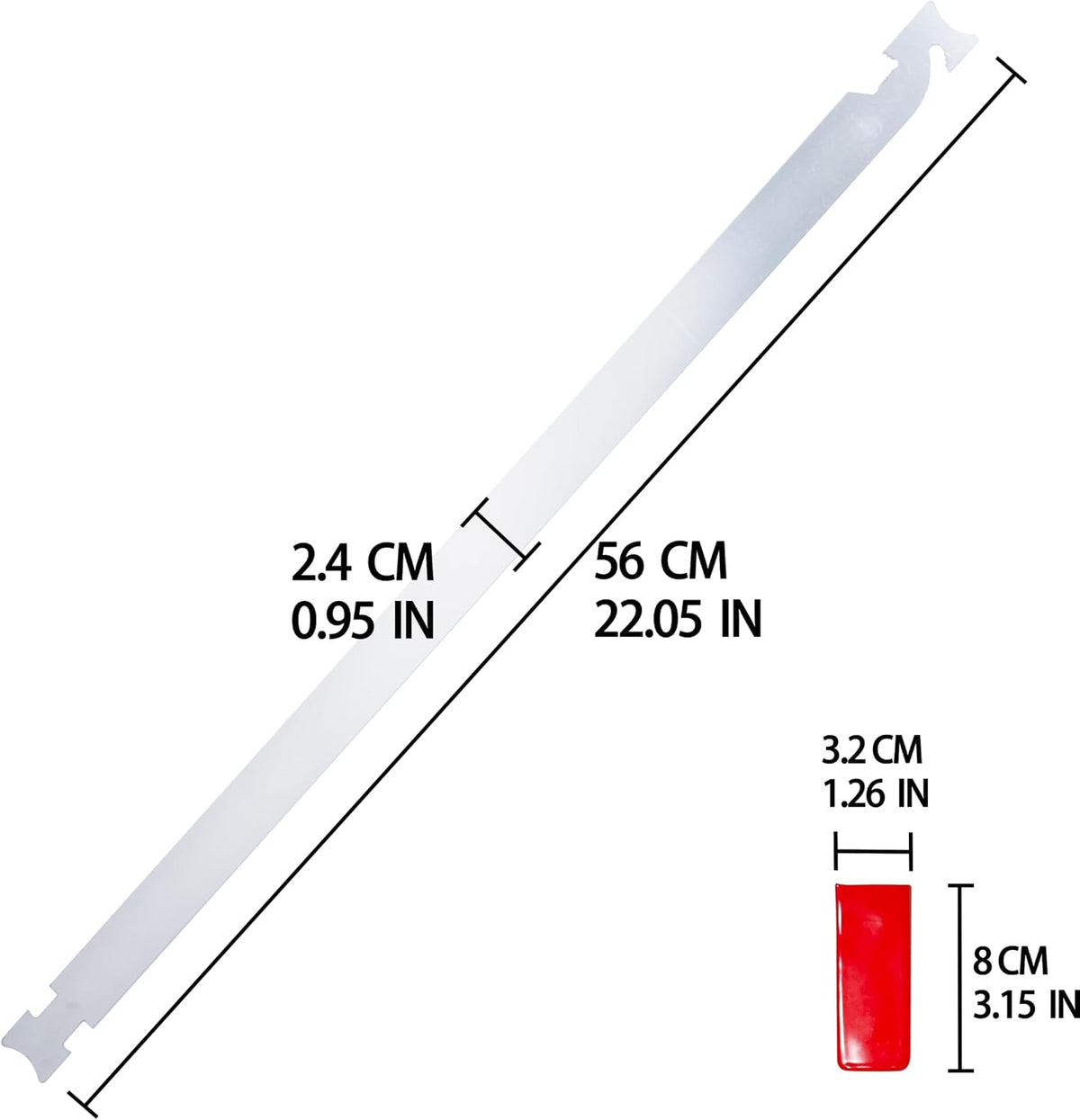 SINKHANUN 22 inches Stainless Steel Professional Auto Tool, Slim Jim Tool