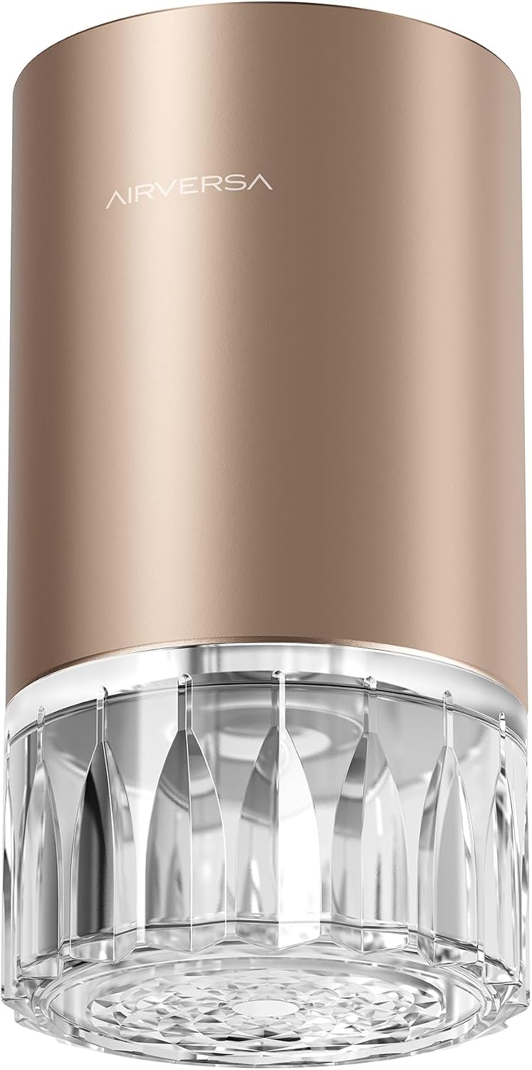 Airversa Waterless Diffuser RD1 Desert Titanium + 100mL Replacement Glass Bottle