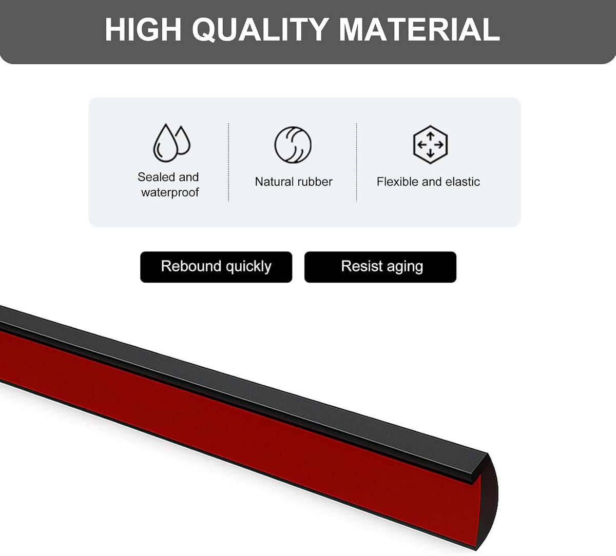 L Shaped Door Edge Trim Molding 26FT – Universal Car Door Protector Strip with Adhesive, Rubber Edge Guard for Truck SUV, Anti-Scratch Flexible Seal