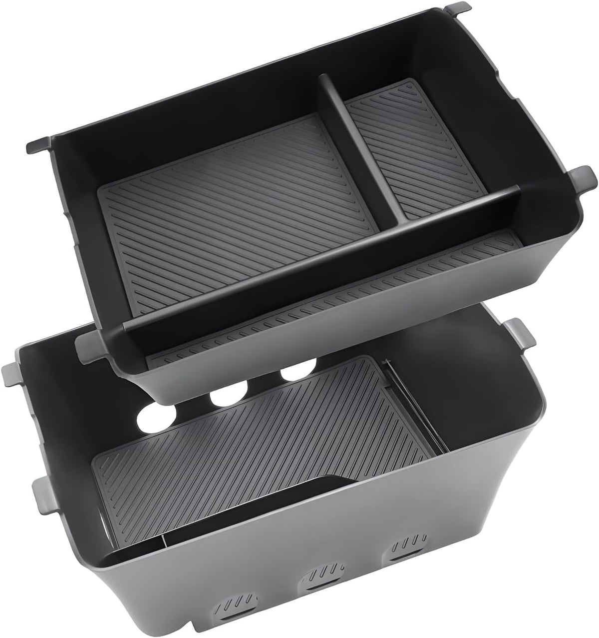 Double Layer, 2026 2027 Palisade Center Console Organizer for Hyundai Palisade (Calligraphy) (Only fit 7-Seater with Dual-Opening Center Console), Durable Console Tray 2026 Palisade Accessories