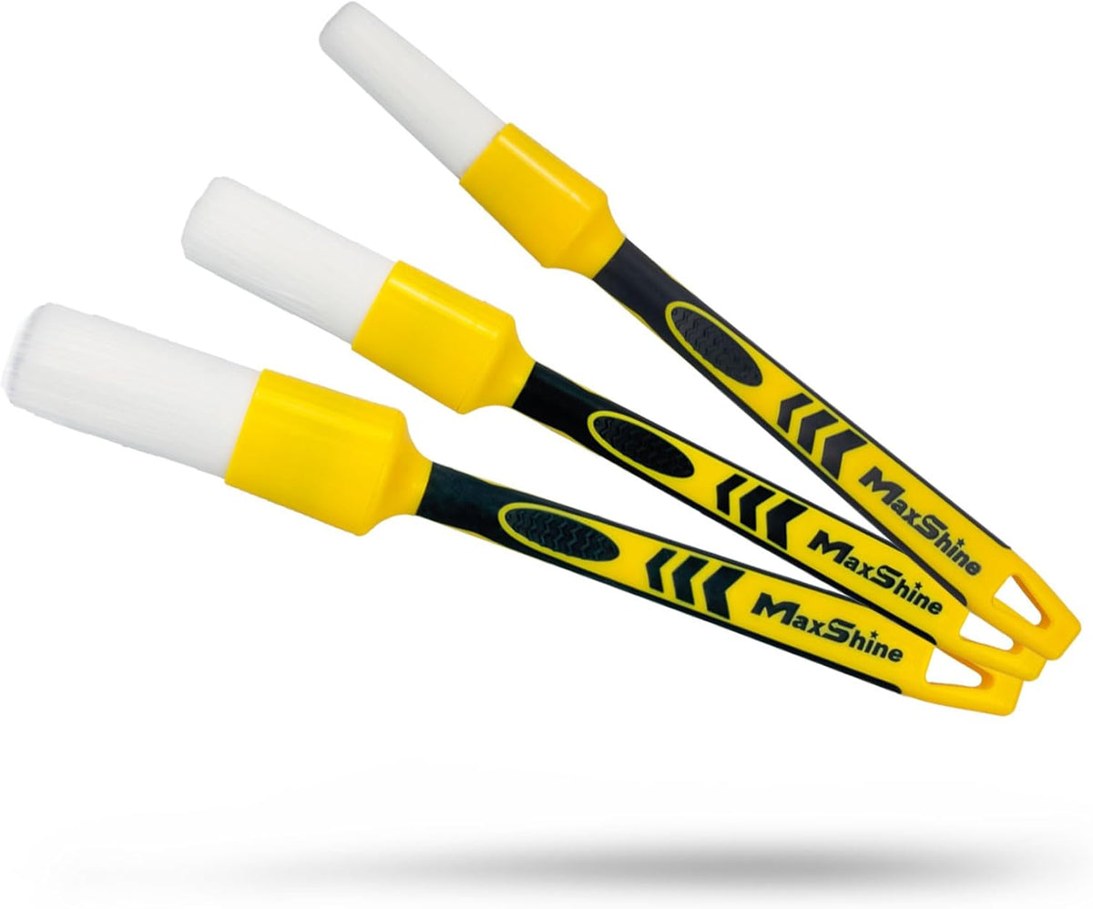 Maxshine Small #10 Universal White Classic Detailing Brush – Soft, Durable Synthetic Bristles – High-Density Brush for Interior & Exterior Cleaning – Premium Car Detailing Tool
