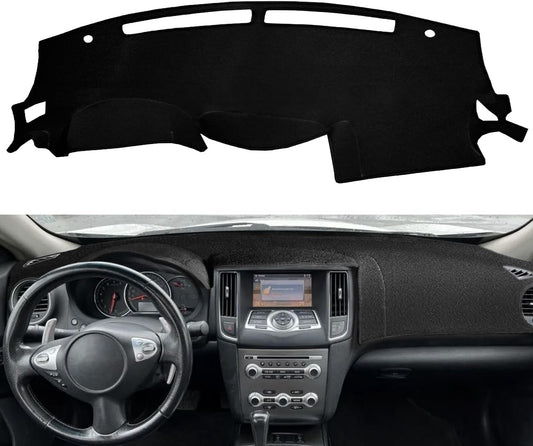 Dash Cover Mat Custom Fit for 2009-2015 Nissan Maxima (Black) F98