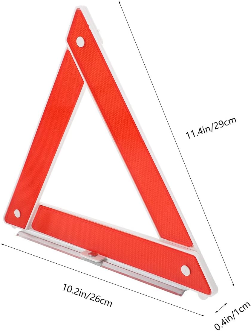Happyyami Red Triangular Warning Triangle Sign for Cars and Trucks