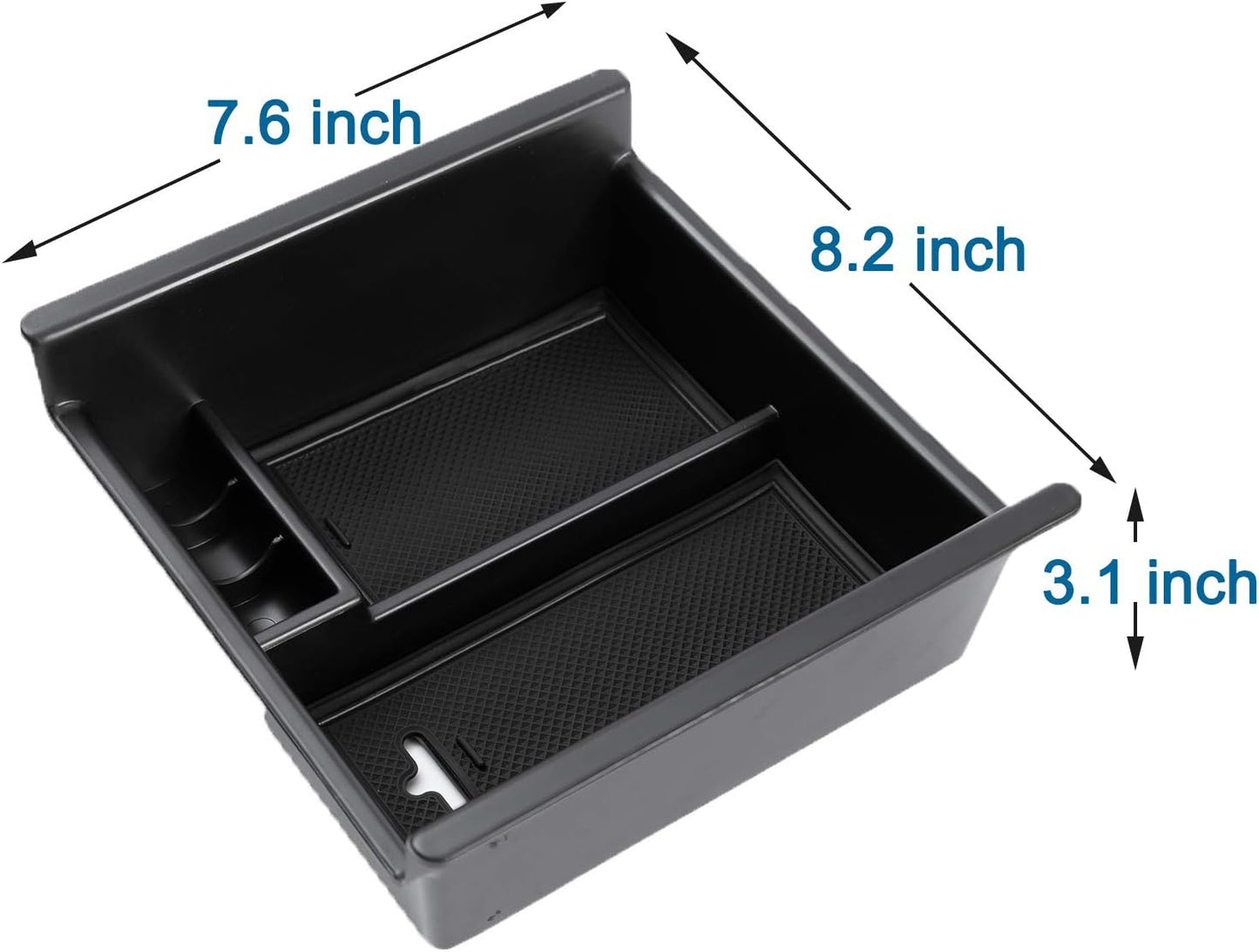 JDMCAR Center Console Organizer Compatible with Toyota 4Runner Accessories 2010-2024 and Kia Telluride (2020-2024), Insert ABS Black Materials Tray, Armrest Box Secondary Storage