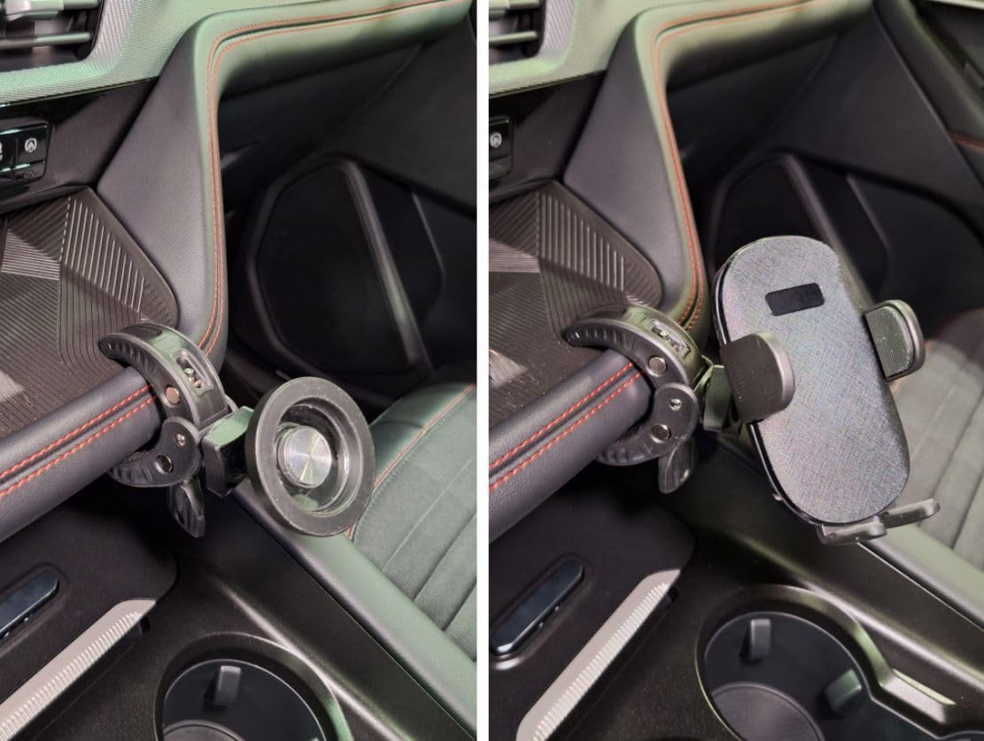 Phone Holder Mount for 2025 2026 Ford Explorer Center Console or Dashboard | Wireless Charging or Compatible with magsafe Round Magnets
