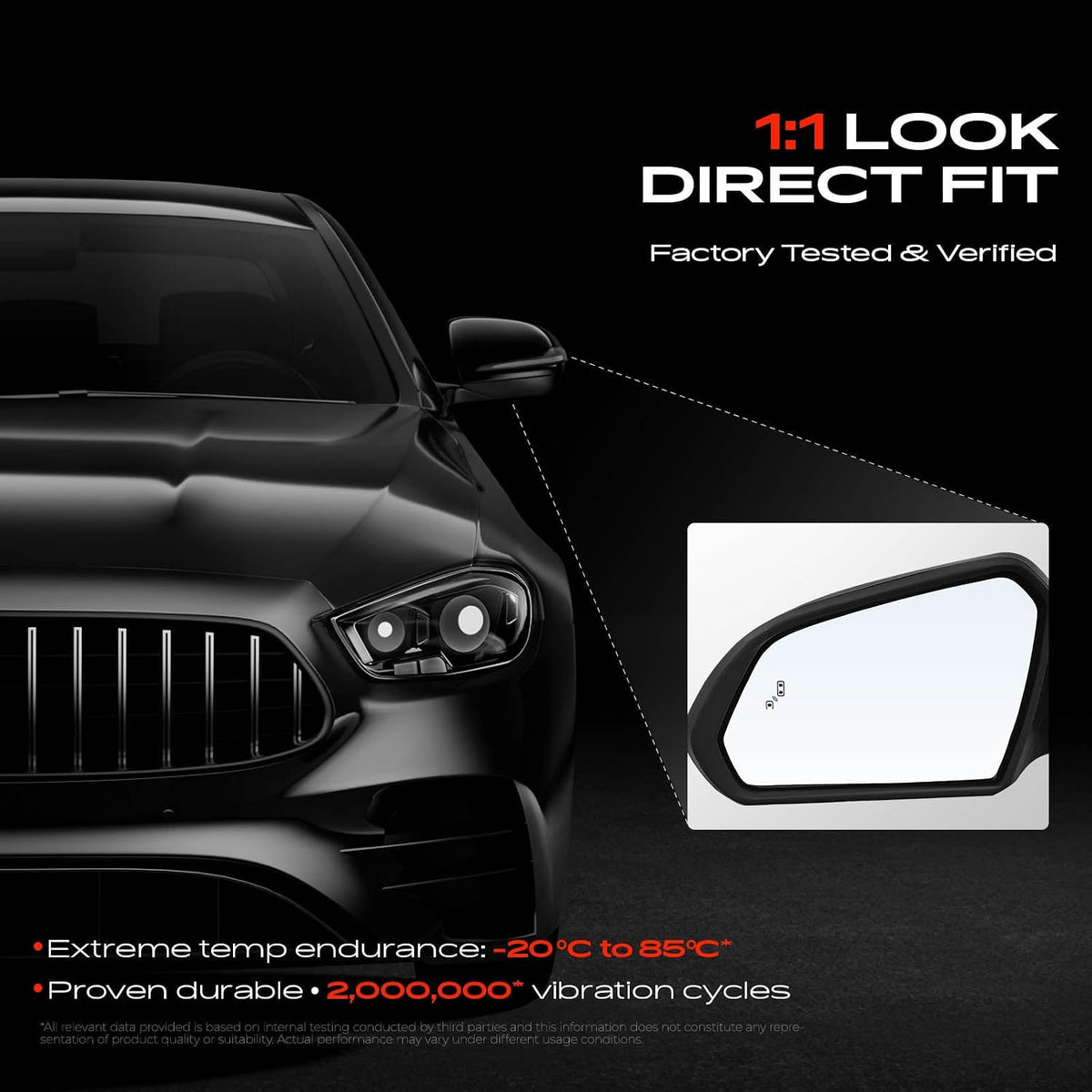 A-Premium Driver Side Power Door Mirror Compatible with Hyundai