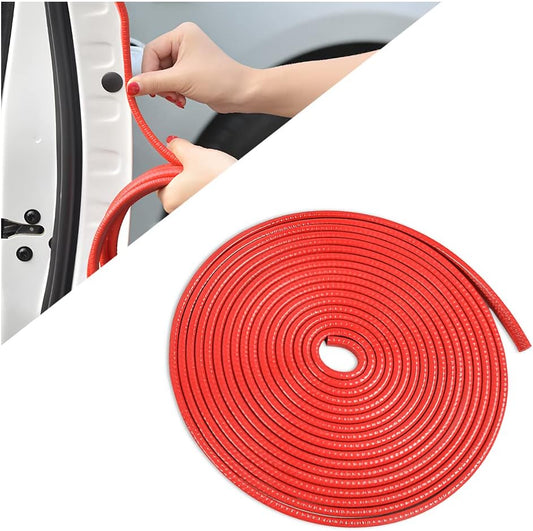 32 FT Car Door Edge Trim for Exterior Protection, Red
