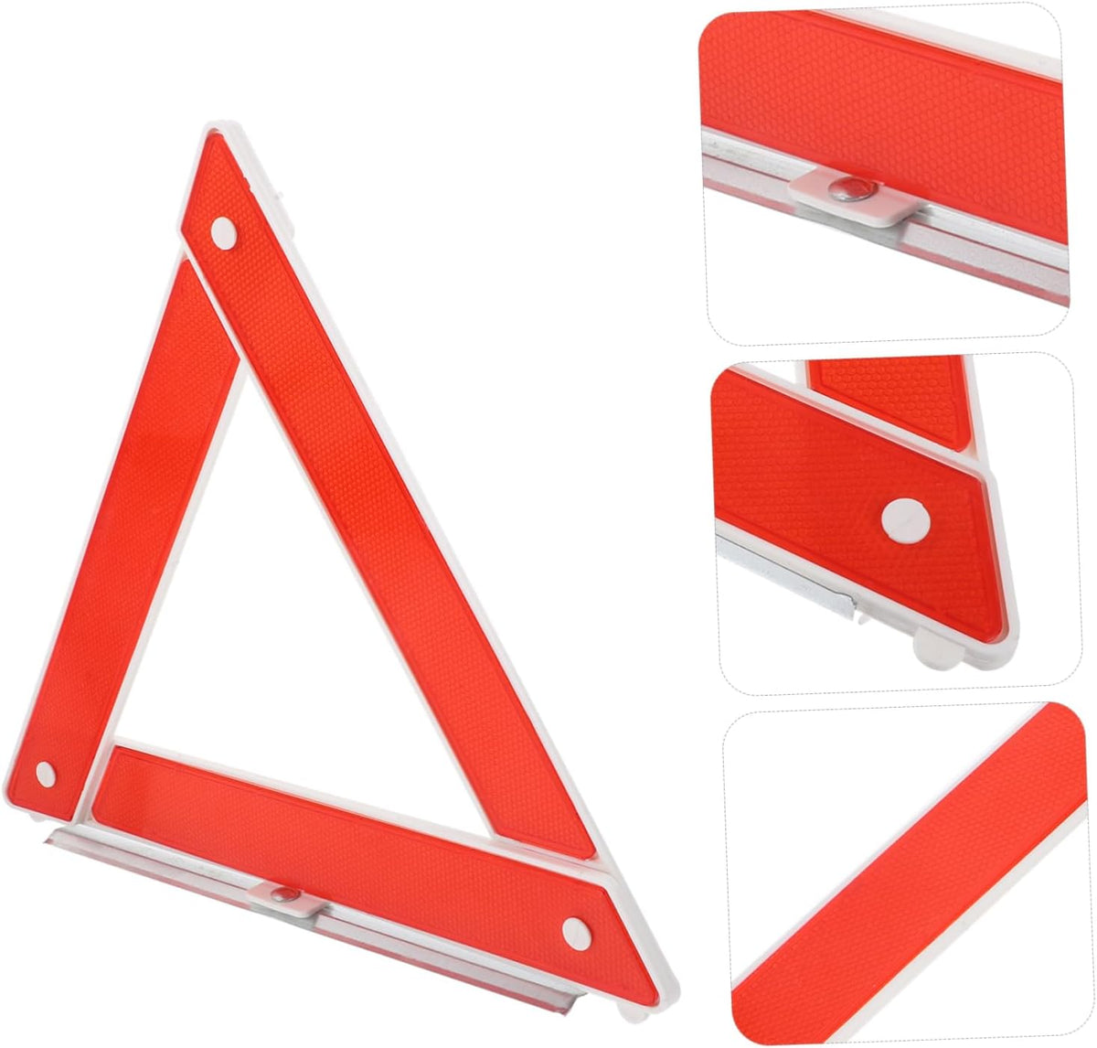 ERINGOGO Red Triangular Warning Sign for Roadside Parking, Easy Setup
