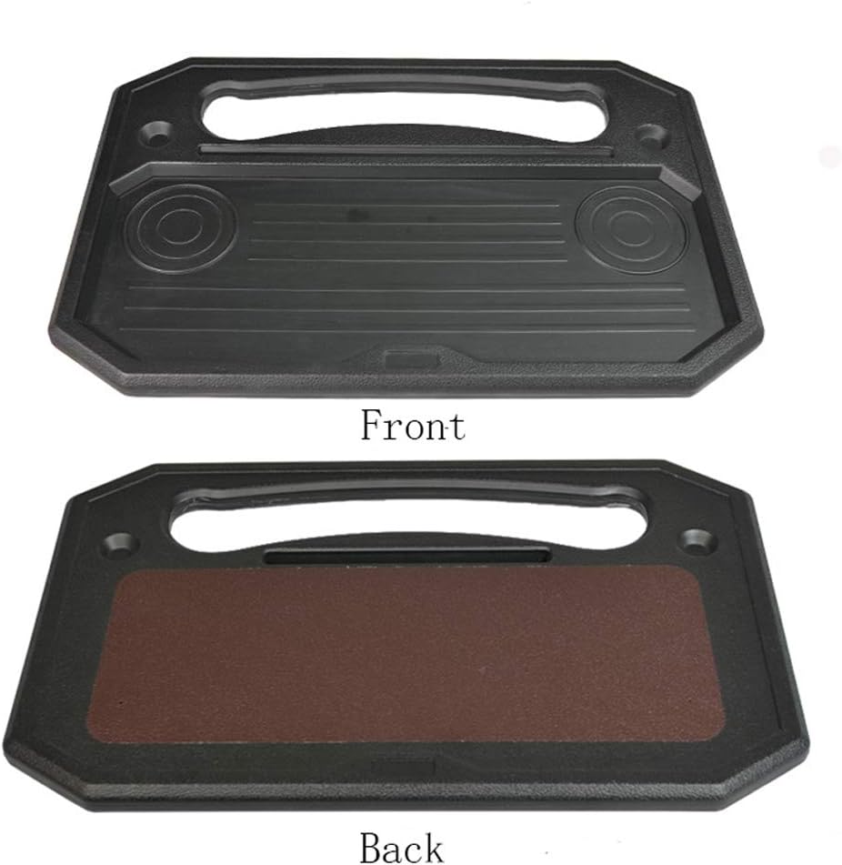 CYDZSW Car Steering Wheel Tray for Eating Food,Steering Wheels Desk Road Trip Essentials for Adults,Car Table Food Trays Organization,Cars Cool Interior Gadgets Accessories(Black)