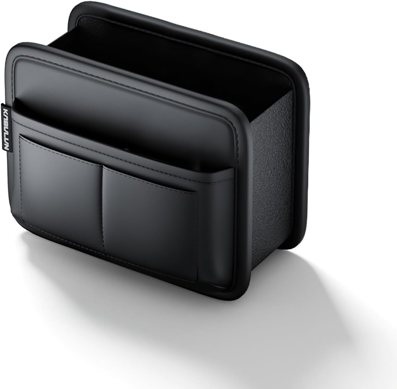 LEIWOOR Car Door Organizer & Cup Holder, Multifunctional Car Storage Box, Trash Can, Large Capacity Storage Bag, Foldable Side Storage Pouch, Interior Accessory for Sedan SUV Truck (Sleek Minimalist)