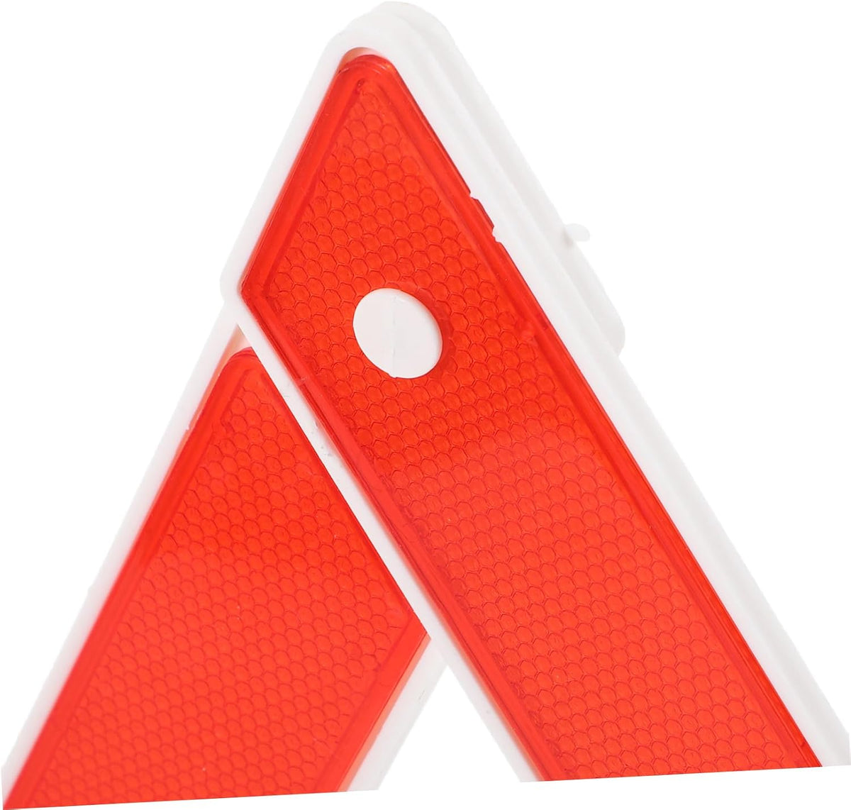 Warning Triangle for Vehicles Portable Red Plastic Metal Roadside Safety