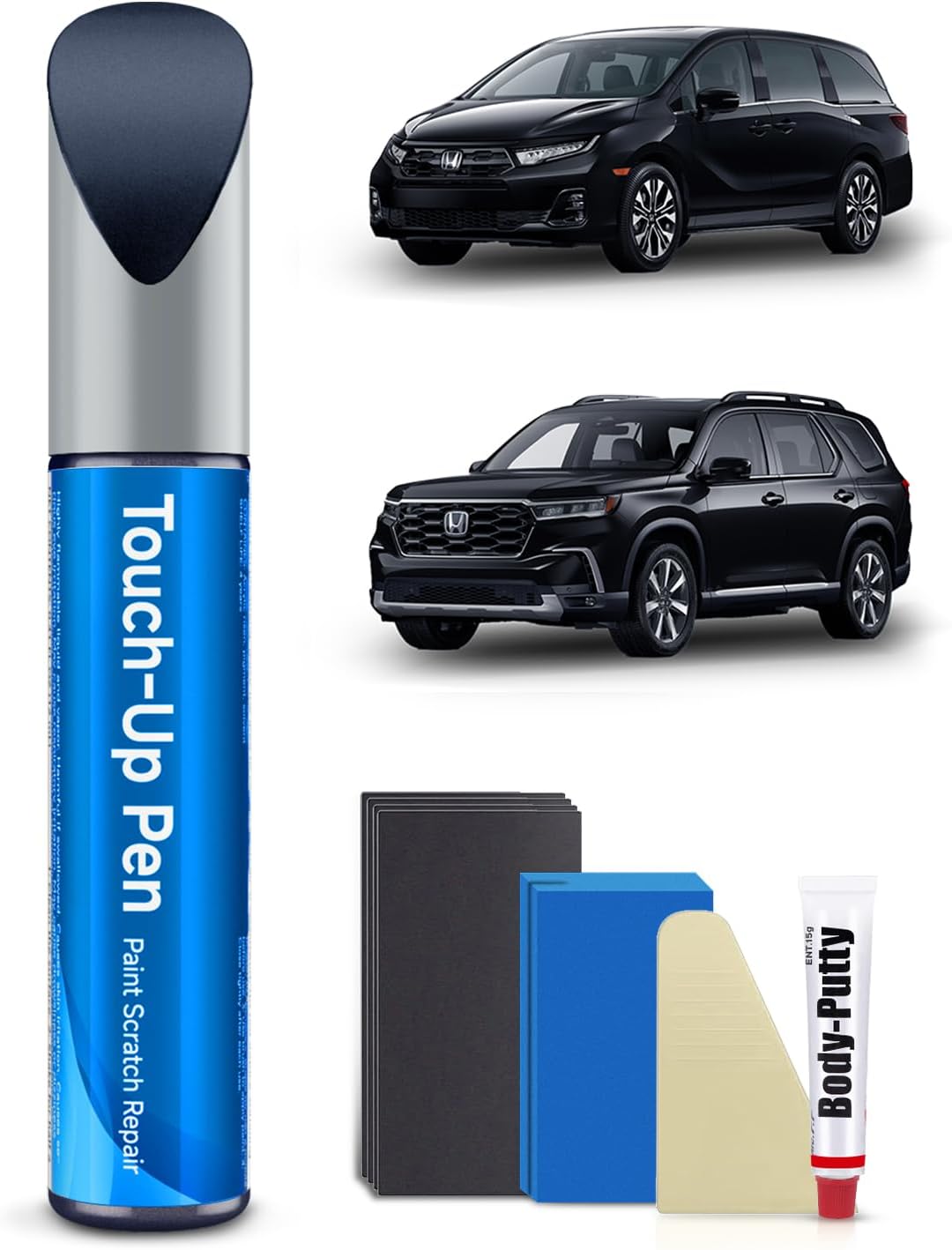 B-588P Obsidian Blue Pearl Touch Up Paint Kit Compatible with Honda Exact Match Car Scratch Repair Touch Up Paint Kit