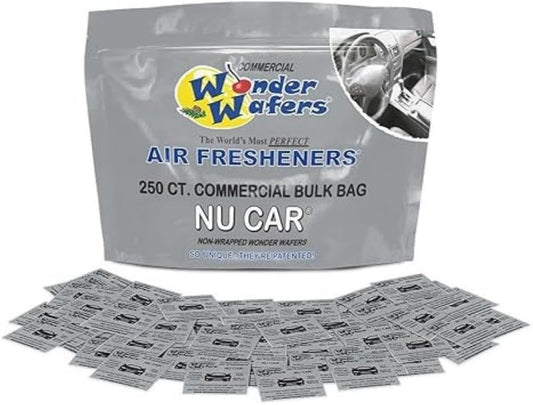 Wonder Wafers 250 Count Unwrapped Automobile Professional Use Air Fresheners Car and Truck Detail (Nu Car)