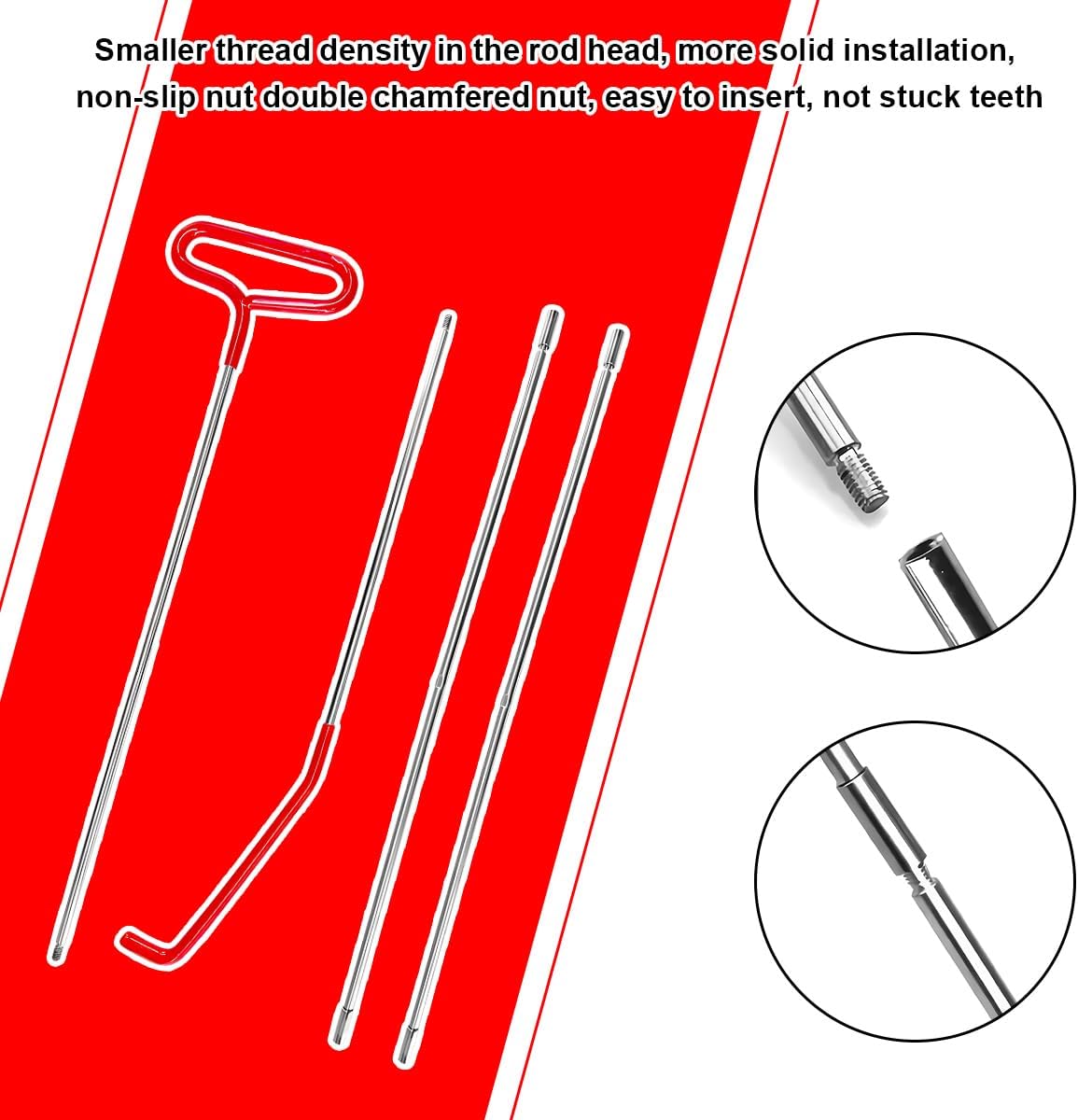 Car Lockout Kit, 67" Long Reach Tool Automotive Professional Emergency Tool Kit, Multi-Function Pull Hook Vehicle Disassembly & Repair Tool Set for Cars Trucks, Car Accessories