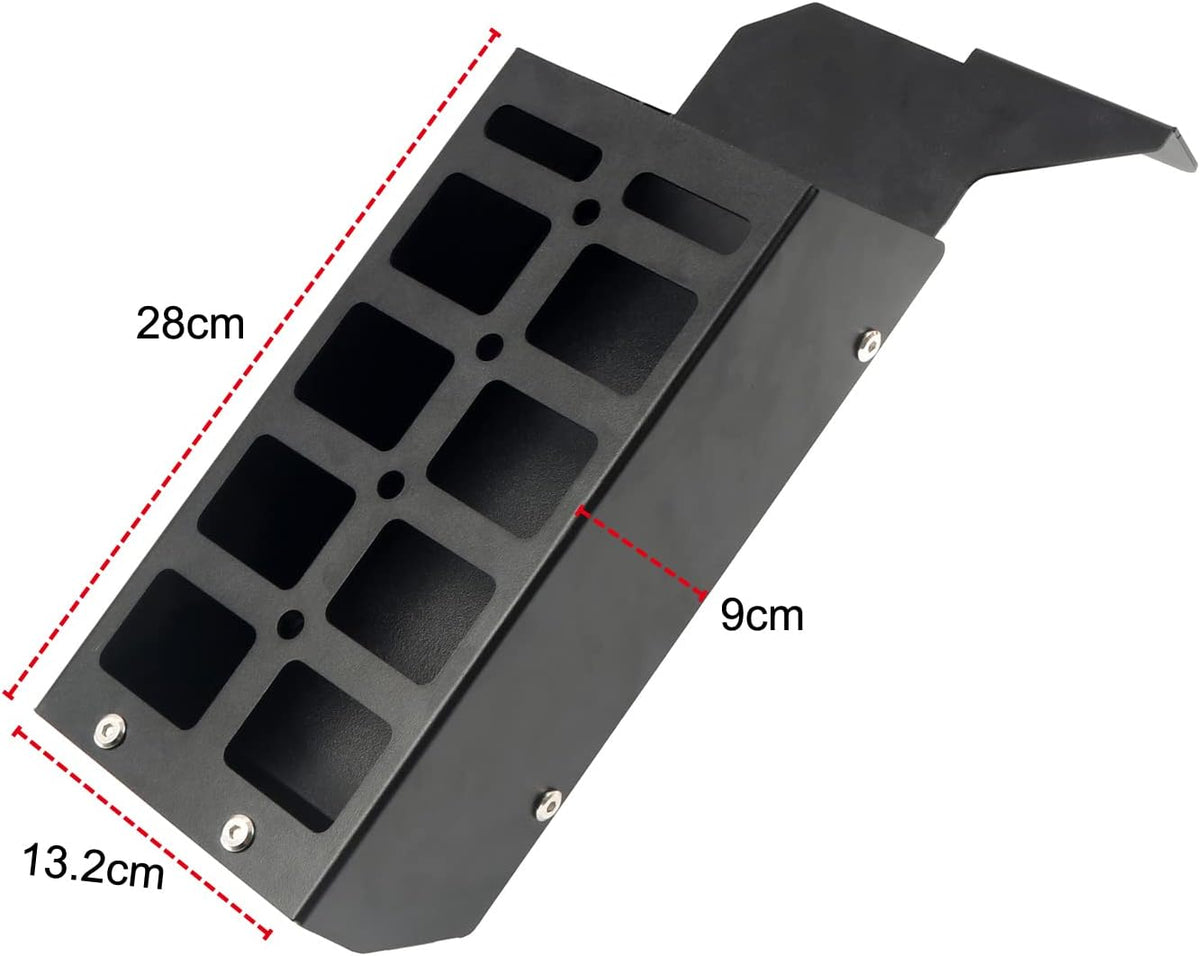 HIGH FLYING for Land Rover Defender 4dr 2020-2025 Car Rear Trunk Side Cargo Rack Organizer Modular Storage Box Basket System Luggage Carrier Storage Box Driver Side Aluminum Alloy