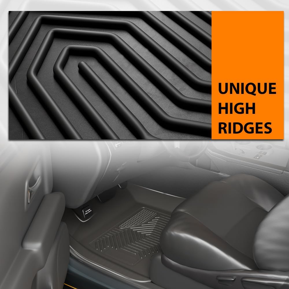 G-PLUS Floor Mats Fit 2009-2024 Dodge Ram 1500 Crew Cab(19-24 Classic Body)