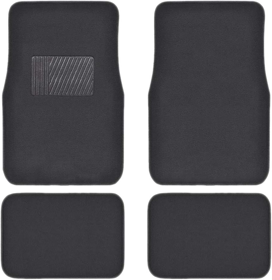 Motor Trend Premium Inter-Lock Backing Carpet Car Floor Mats - Front & Rear, Thick & Durable Auto Protection, Fits Most Cars Truck SUV Coupe Sedan