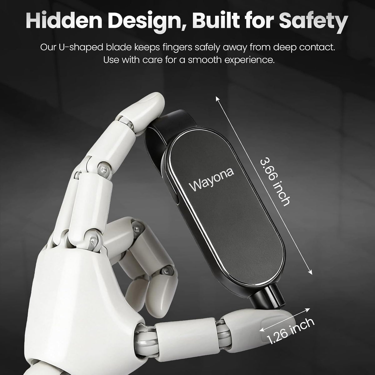 Wayona 2PCS Car Safety Emergency Tool, 2-in-1 Window Breaker & Seatbelt Cutter with Visor Clip, Automotive Escape & Rescue Glass Breaker Tools (Black)