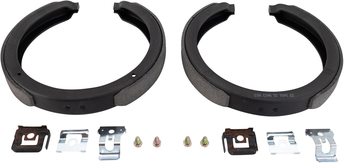 TRQ Rear Parking Brake Shoe Set