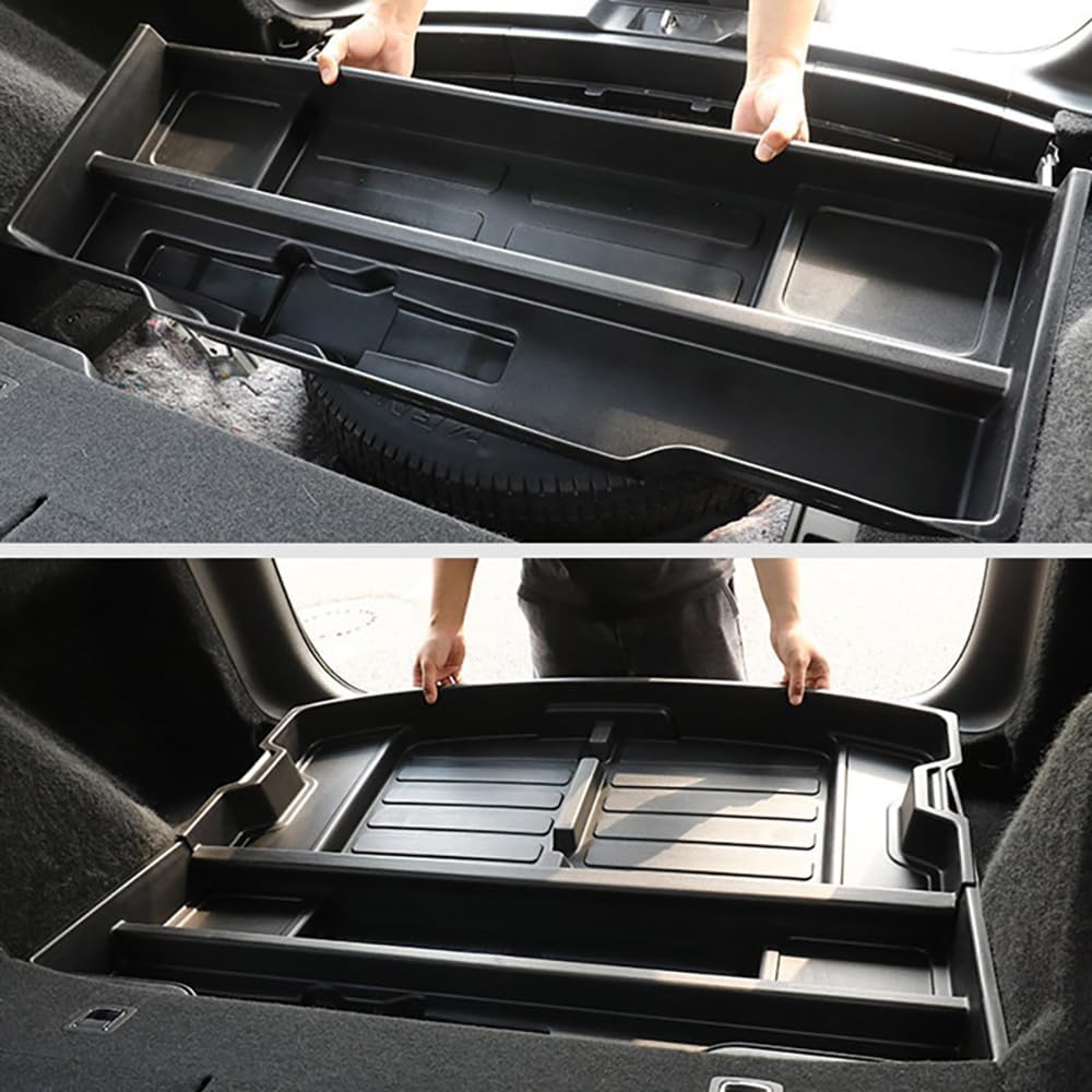 For 2017-2022 Honda CR-V Trunk Hidden Storage Box, CRV Insert Cargo Rear Hatch Specific Organizer, SUV Extra Space fits CR-V EX EX-L LX Touring Under Cargo Floor Storage Bins Accessories