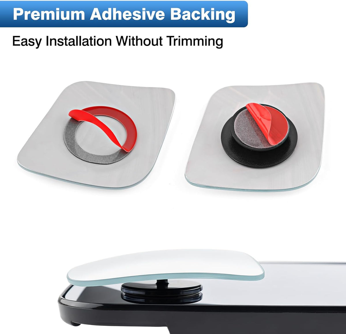 TOP-MAX Blind Spot Mirrors Compatible with 2021-2025 Ford F-150, 2022-2023 F150 Lightning, Convex Stick On Side Mirrors for Towing and Lane Changes Extended View, 2 Pack (Left & Right)