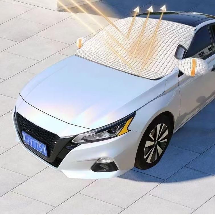 Car Windshield Snow Cover for Mazda CX-30 2019–2025 2026 DM, Heavy-Duty Anti-Frost Snow Ice Guard, Sun & Rain Resistant All-Weather Windshield Protection Cover,148cm*115cm