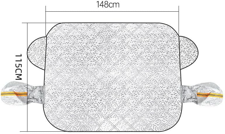 Car Windshield Snow Cover for Mazda CX-30 2019–2025 2026 DM, Heavy-Duty Anti-Frost Snow Ice Guard, Sun & Rain Resistant All-Weather Windshield Protection Cover,148cm*115cm