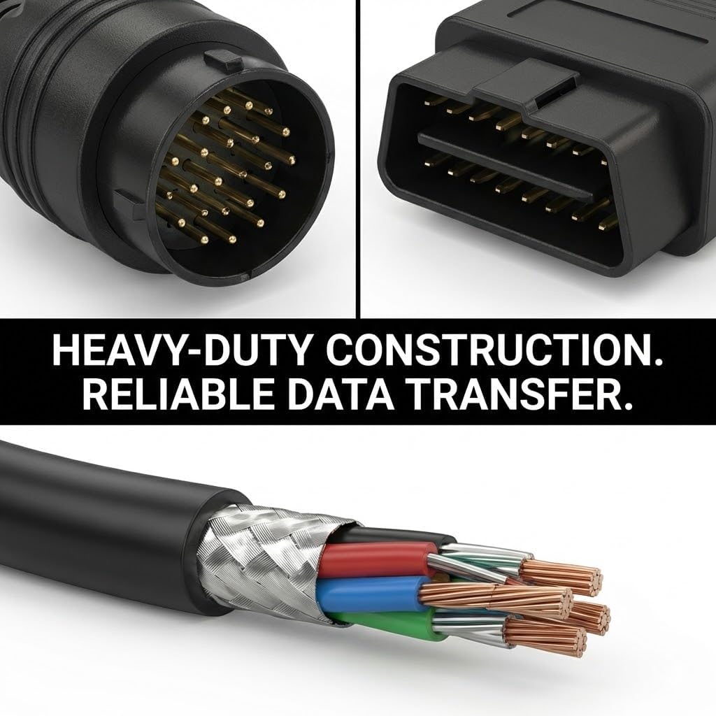 38 Pin to 16 Pin OBD2 Diagnostic Adapter Cable for Mercedes Benz