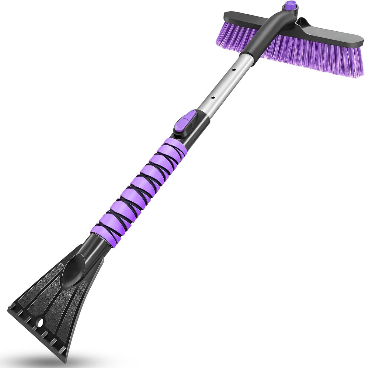 HEEYA 12.6 Inch Large Brush Head with Ice Scraper, Snow Scraper - Blue