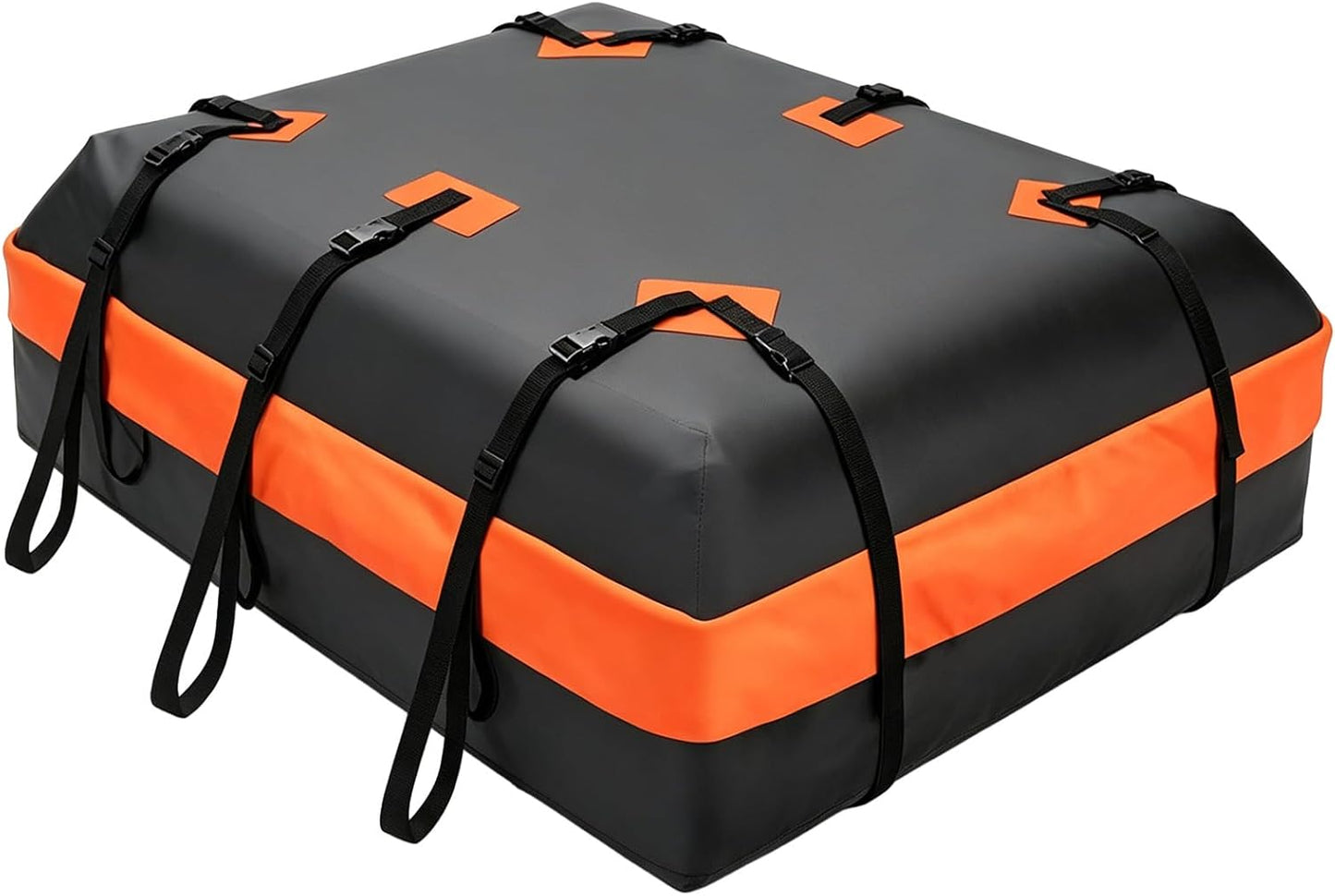 NEWBULIG Car Rooftop Cargo Carrier Bag, 20 Cubic Feet Heavy Duty Waterproof | for SUV, Van, All Vehicles with/without Rack. Includes Anti-Slip Mat, Reinforced Straps, 6 Door Hooks, Storage & Luggage Lock