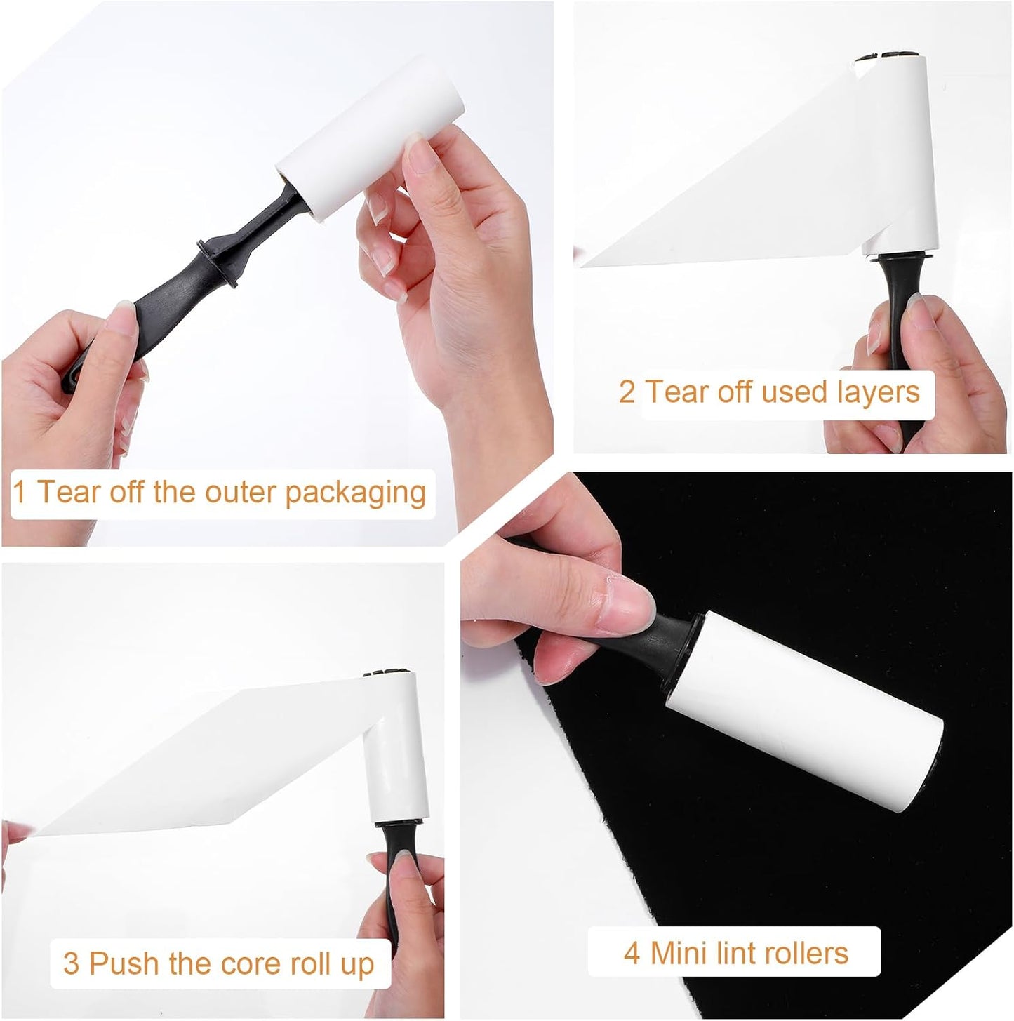 40 Pack Mini Lint Rollers, Travel Lint Roller with 1200 Sheets, Sticky Lints Remover for Clothes, Pet Hair, Furniture, Car Seats, Couch, Carpet (6.3 x 1.02 Inches)