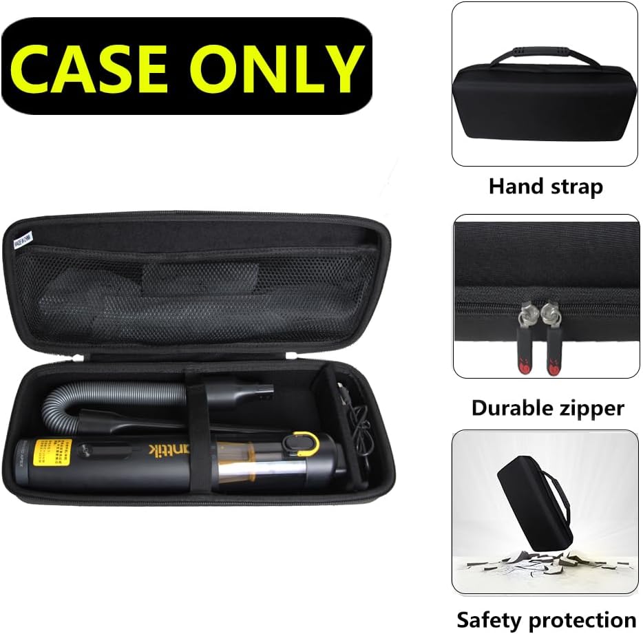 Hermitshell Hard Travel Case for Fanttik Slim V8 Apex / V8 Mate / V10 Apex / V10 Mate Car Vacuum Organizer (Only Case)