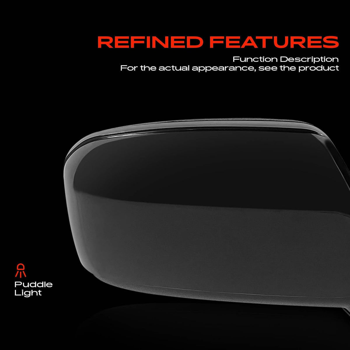 A-Premium Passenger Side Power Door Mirror Compatible with Ford, Mercury