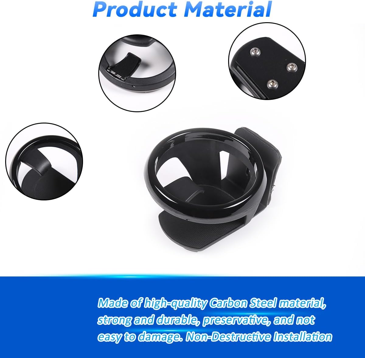 Car Cup Holder, Vehicle Door Cup Holder Compatible with Land Rover Defender 90 110 130 2020-2026 Car Door Cup Holder Expander Interior Accessories