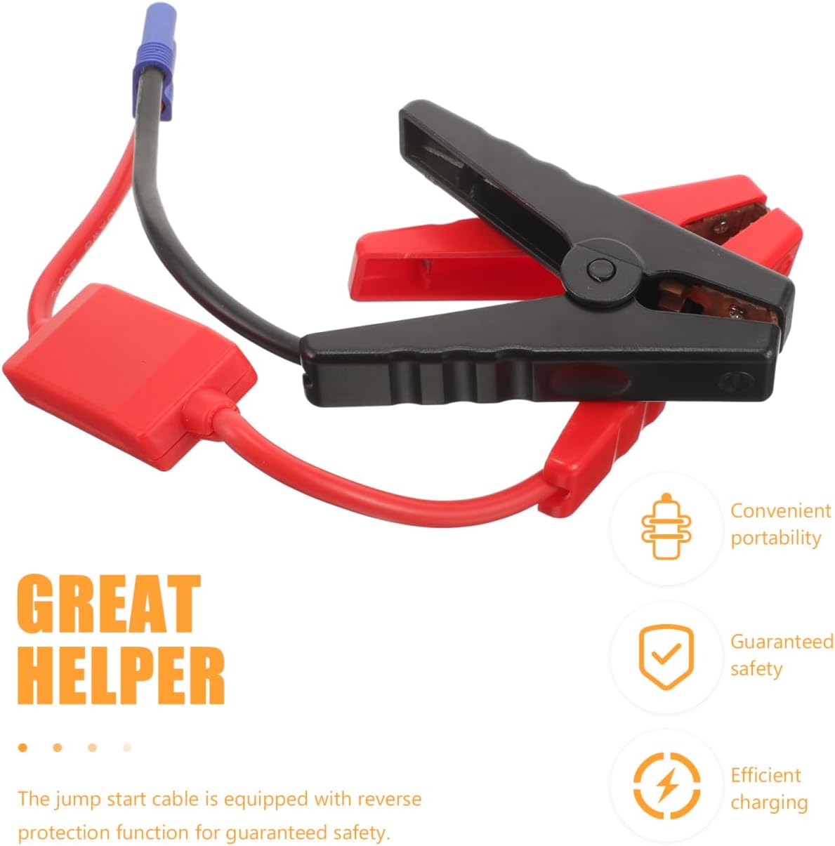 PRETYZOOM Booster Jumper Cable 12V for Cars Motorcycles Boats