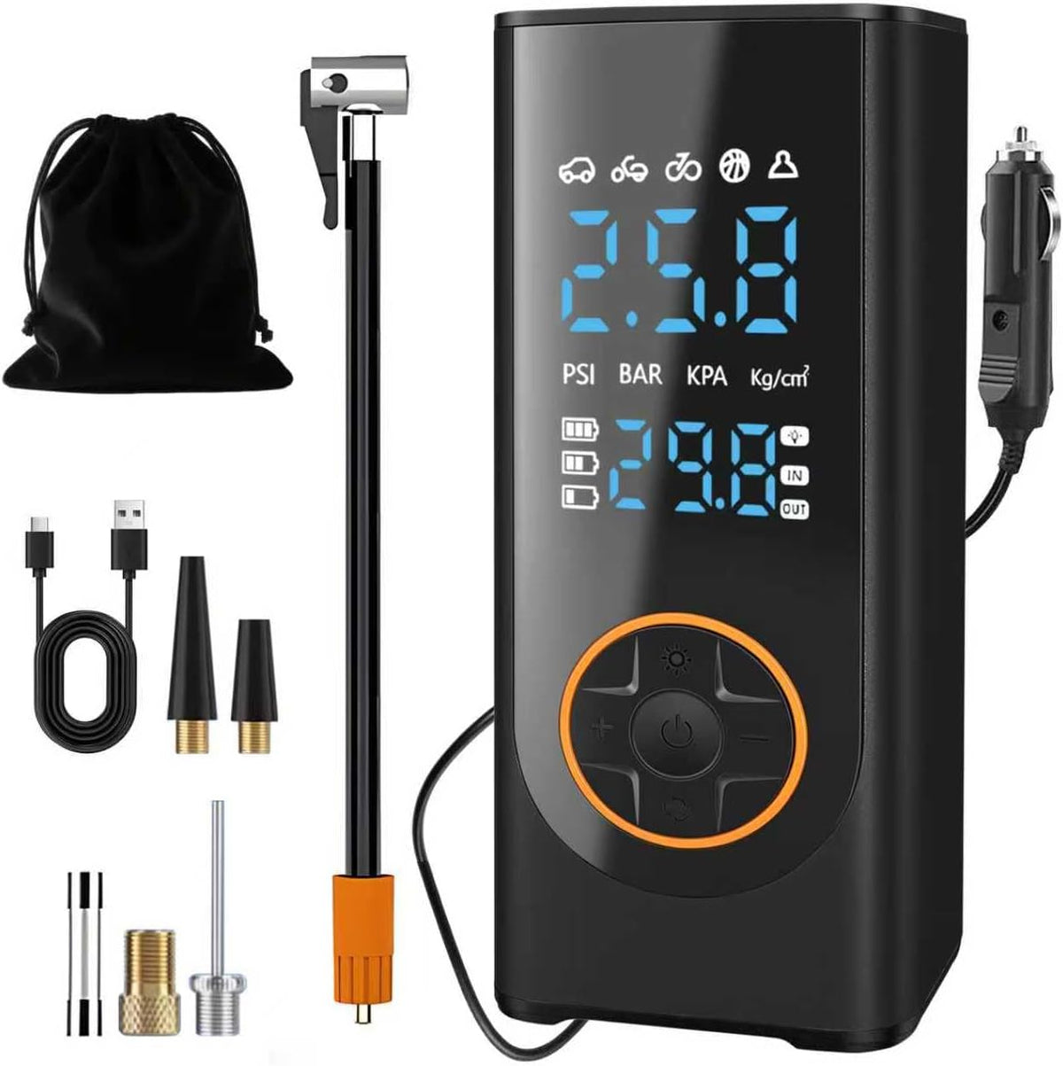 Eleanora Cordless Tyre Inflator Air Compressor