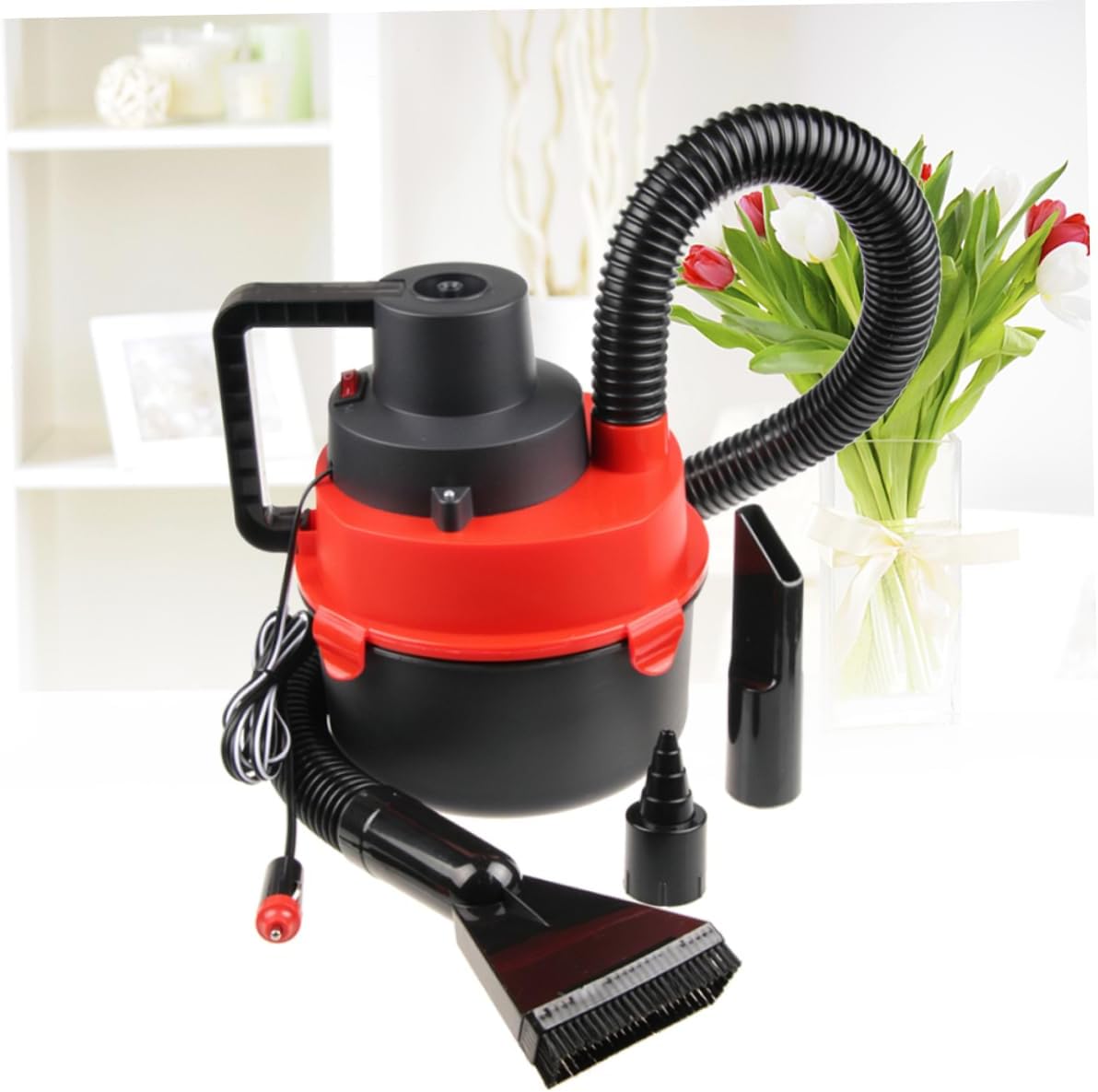 12v Portable Auto High Power Wet Dry Vacuum Cleaner Flashlight for Car and Home